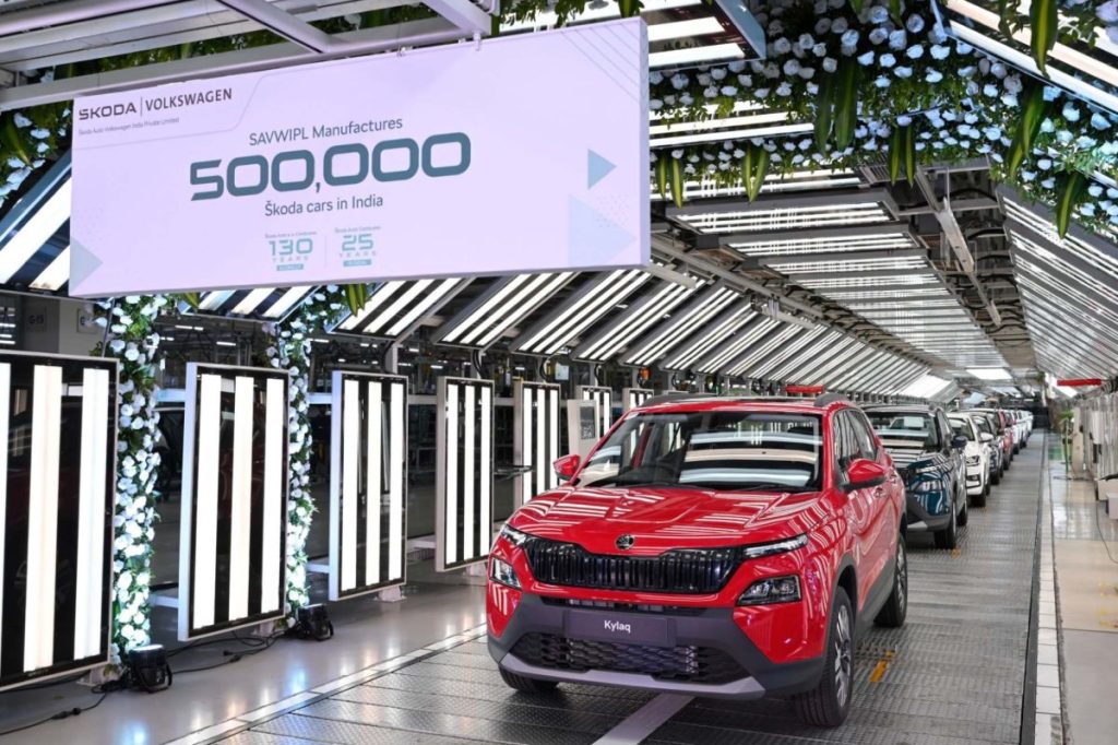 Škoda Auto Volkswagen India rolls out 500,000th Škoda car in India